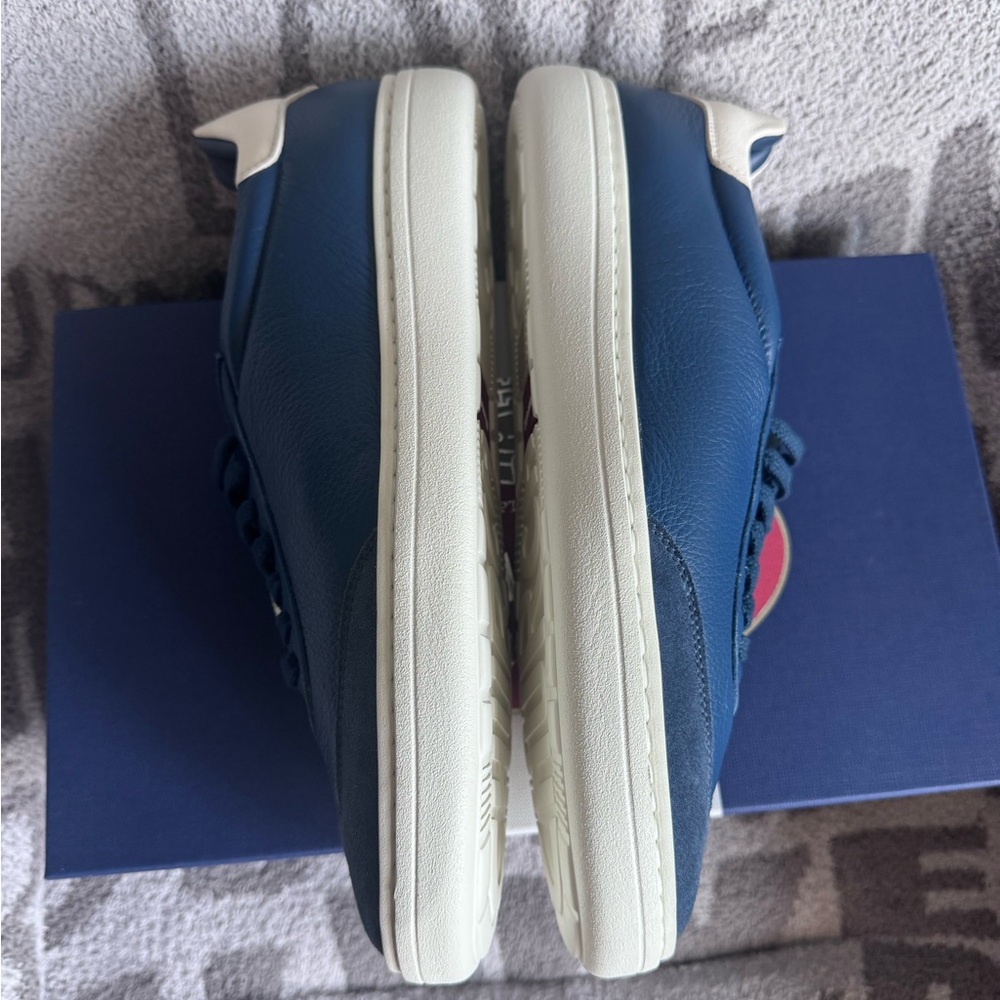FINAL SALE Church’s  Boland 2 deerskin leather sneakers blue astral Size 9 NWB - Picture 8 of 11